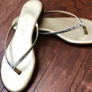 Comfort jeweled sandals, size 11